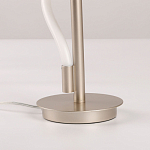 Настольная лампа белым изогнутым плафоном на круглой подставке Luke Lampco Tracer Lamp варинант исполнения - 11 | Loft Concept в Костроме