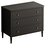 Комод с 3 ящиками Blues Black варинант исполнения - 1 | Loft Concept в Костроме