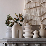 Светло-Бежевое Панно из нитей White Landscape Wall Hanging варинант исполнения - 2 | Loft Concept в Костроме