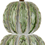 Настольная лампа с фактурным основанием с сочетании белого и зеленого цветов Festoon варинант исполнения - 1 | Loft Concept в Костроме