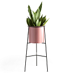 Кашпо из металла Elevated Planters розовое варинант исполнения - 1 | Loft Concept в Костроме