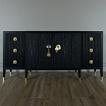 Большой Комод-буфет Elsa Dreams Black с ящиками варинант исполнения - 3 | Loft Concept в Костроме