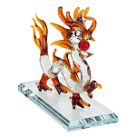 Декоративная стеклянная статуэтка Дракон Glass Dragon Statuette варинант исполнения - 2 | Loft Concept в Костроме
