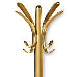 Вешалка золотого цвета с 4-мя крючками из пластика Curves Hangers варинант исполнения - 2 | Loft Concept в Костроме