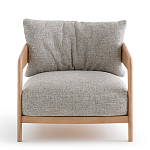 Кресло с каркасом из массива ясеня Deniaud Ash Grey Armchair варинант исполнения - 2 | Loft Concept в Костроме