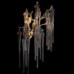 Бра с бронзовыми акцентами и прозрачными стеклянными каплями Droplet Bra варинант исполнения - 2 | Loft Concept в Костроме