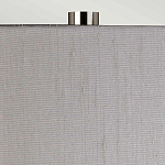 Настольная лампа с цилиндрическим абажуром и прозрачным стеклянным основанием Quintiesse варинант исполнения - 6 | Loft Concept в Костроме