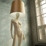 Лампа MANNEQUIN LAMP с абажуром изгибы тела варинант исполнения - 7 | Loft Concept в Костроме