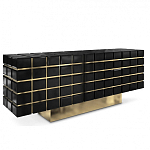 Дизайнерский комод в сочетании черного и золотого цвета Nubian варинант исполнения - 1 | Loft Concept в Костроме