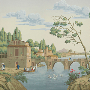 Обои ручная роспись Views of Italy Aurore