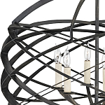 Люстра черная из эллиптических элементов Overlapping Orbits варинант исполнения - 1 | Loft Concept в Костроме