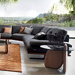 Дизайнерский журнальный стол c круглой столешницей на фигурном основании Usake варинант исполнения - 1 | Loft Concept в Костроме