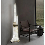 Торшер геометрический с тремя мраморными плафонами Marble Tripod варинант исполнения - 6 | Loft Concept в Костроме