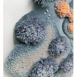 Тканый вручную Большой абстрактный гобелен Frost Forest варинант исполнения - 2 | Loft Concept в Костроме