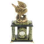 Часы настольные из натурального камня с декором в виде орла Eagle Stone Clock варинант исполнения - 8 | Loft Concept в Костроме
