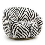 Кресло Bear с принтом Зебра варинант исполнения - 1 | Loft Concept в Костроме