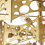 Люстра фигурная золотого цвета Corrugated Panels варинант исполнения - 2 | Loft Concept в Костроме