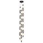 Подвесной светильник светодиодный с белыми сферическими плафонами и декоративными элементами в виде черной сетки HANDLE GRAPE варинант исполнения - 4 | Loft Concept в Костроме