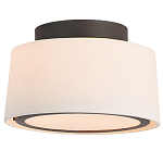 Потолочный светильник с круглым хлопковым абажуром Frosted Diffuser варинант исполнения - 1 | Loft Concept в Костроме