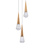 Подвесной светильник капли Acrylic Droplet Trio Gold Hanging Lamp варинант исполнения - 1 | Loft Concept в Костроме