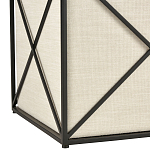 Пуф бежевый с черной металлической рамой Beige Pouf варинант исполнения - 2 | Loft Concept в Костроме