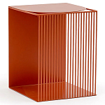 Оранжевый приставной стол из металла Lattice варинант исполнения - 1 | Loft Concept в Костроме