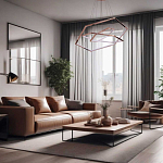 Люстра с 3-мя подвесами в виде шестиугольников Hexagon Horizontal варинант исполнения - 8 | Loft Concept в Костроме