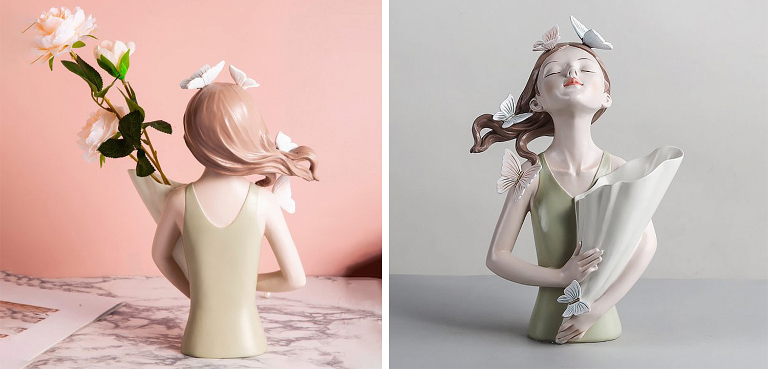Статуэтка Butterfly Girl Vase Статуэтка Butterfly Girl Vase - Loft-Concept в Костроме