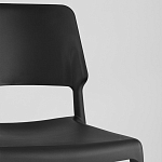 Пластиковый стул на ножках из массива бука Ferret Black 4 шт варинант исполнения - 8 | Loft Concept в Костроме