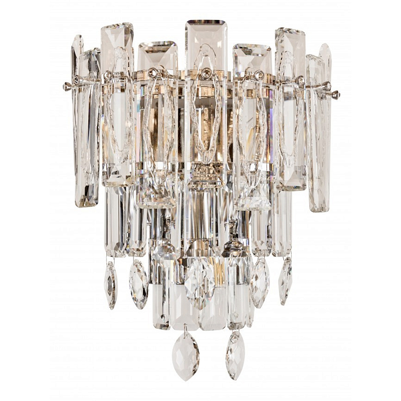 Бра с хрустальными подвесками Gorgeous Crystal Light Золотой Прозрачный Хром Бра с хрустальными подвесками Gorgeous Crystal Light Золотой Прозрачный Хром в Костроме | Loft Concept