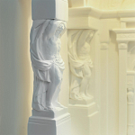 Встраиваемый в стену гипсовый светильник под покраску с колоннами и арками в античном стиле Antiquity Athena варинант исполнения - 13 | Loft Concept в Костроме