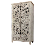 Шкаф с орнаментом ручная резьба из дерева Indian Antique Furniture  варинант исполнения - 4 | Loft Concept в Костроме