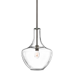 Подвесной светильник прозрачный стеклянный органической формы Kichler варинант исполнения - 1 | Loft Concept в Костроме