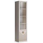 Шкаф-витрина с полками и стеклянной дверкой Satin Furniture варинант исполнения - 1 | Loft Concept в Костроме