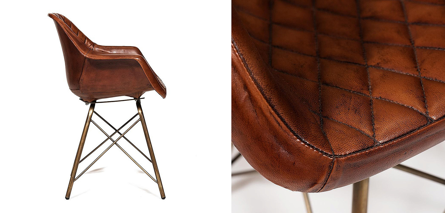 Кресло Leather Industrial armchair Кресло Leather Industrial armchair - Loft-Concept в Костроме