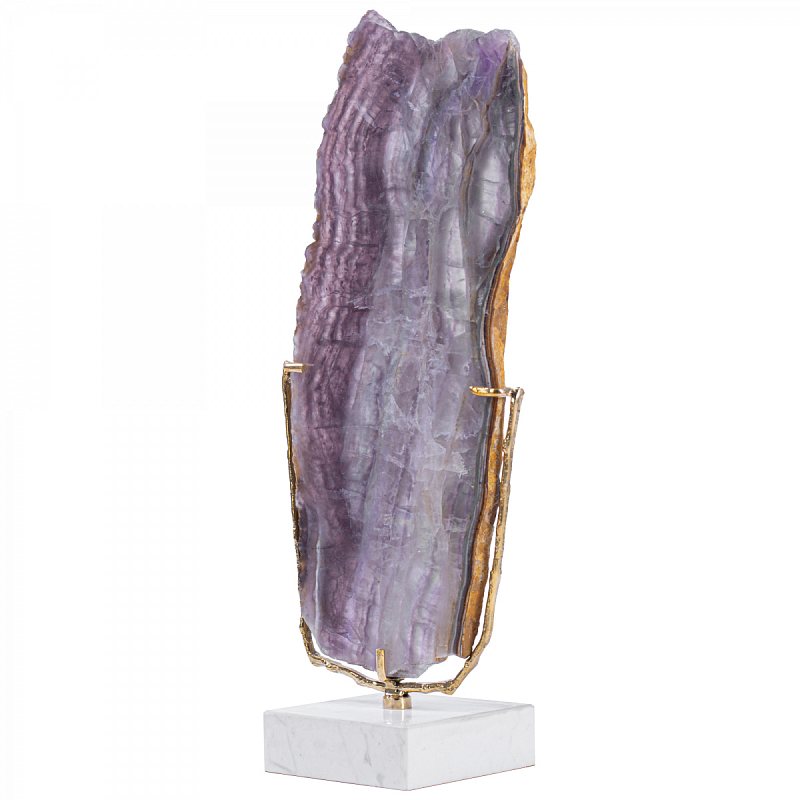 Plaque fluorite pourpre Аксессуар камень Флюорит Сиреневый Золотой Plaque fluorite pourpre Аксессуар камень Флюорит Сиреневый Золотой в Костроме | Loft Concept