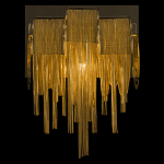 Бра с перфорированными металлическими дугами и цепочками 22 см Atlantis Chain варинант исполнения - 4 | Loft Concept в Костроме