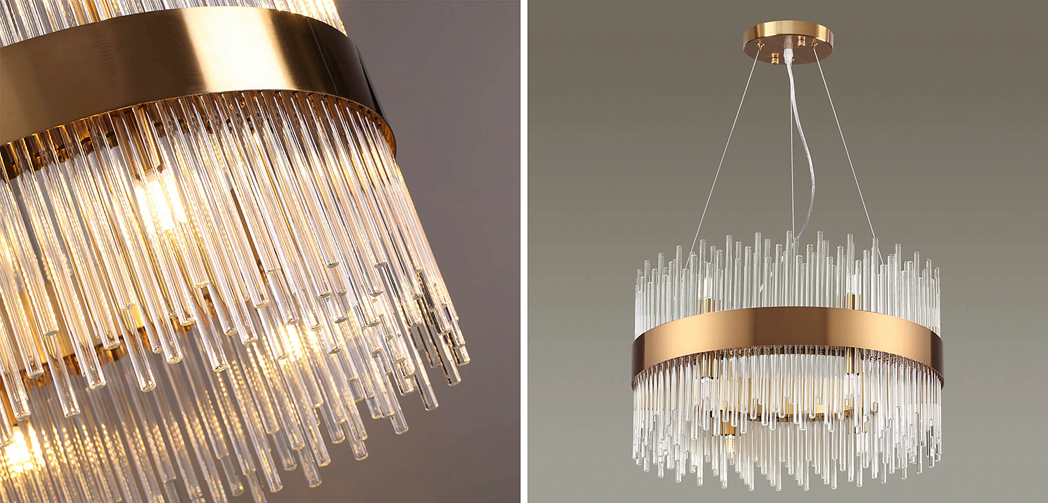 Люстра Nembus Chandelier Gold Circle Люстра Nembus Chandelier Gold Circle - Loft-Concept в Костроме