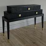 Премиальная Консоль с тремя ящиками Elsa Dreams Black варинант исполнения - 1 | Loft Concept в Костроме