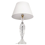 Настольная лампа хрустальная с белым абажуром Diamond Facets варинант исполнения - 2 | Loft Concept в Костроме