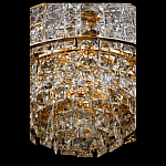 Люстра хрустальная в неоклассическом стиле на золотистом каркасе Majesty варинант исполнения - 4 | Loft Concept в Костроме