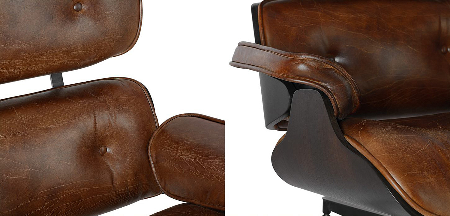 Кресло Eames Lounge Chair & Ottoman brown Кресло Eames Lounge Chair & Ottoman brown - Loft-Concept в Костроме