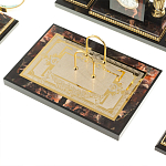 Настольный письменный набор из яшмы и долерита с декором в виде коня Manager Organizer варинант исполнения - 5 | Loft Concept в Костроме