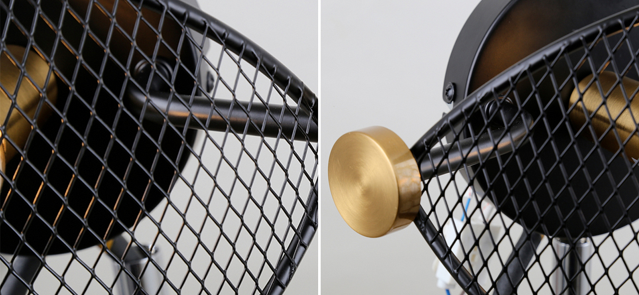 Черное бра с латунными вставками Mosquitoes Caster Черное бра с латунными вставками Mosquitoes Caster - Loft-Concept в Костроме