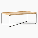 Журнальный стол с прямоугольной деревянной столешницей Urban Style Space варинант исполнения - 1 | Loft Concept в Костроме