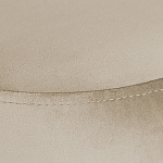 Банкетка круглая бежевый велюр на 4-х металлических ножках черного цвета SANJAY варинант исполнения - 4 | Loft Concept в Костроме