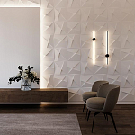 Гипсовая 3D Панель D-01 варинант исполнения - 1 | Loft Concept в Костроме