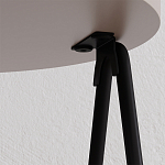 Стол приставной с 2-мя круглыми бежево-серыми столешницами ESSEL LIGHT MOCHA варинант исполнения - 1 | Loft Concept в Костроме