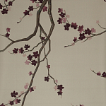 Обои ручная роспись Cherry Tree Special Colourway on Icefield dyed silk варинант исполнения - 1 | Loft Concept в Костроме