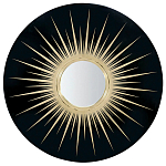 Настенное круглое зеркало Romilly Round Mirror Black варинант исполнения - 1 | Loft Concept в Костроме